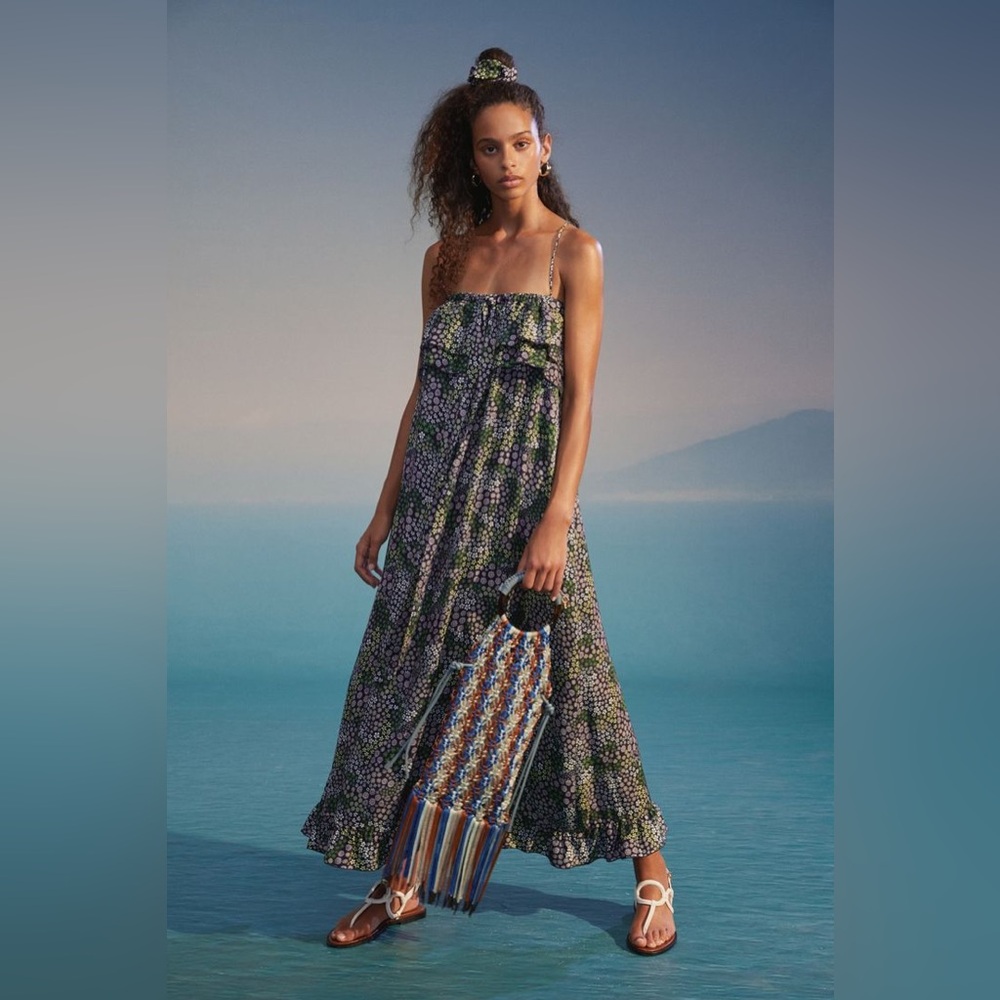 See by Chloé Spring 2020 Floral Maxi Dress Designer Boho Resort Runway Style